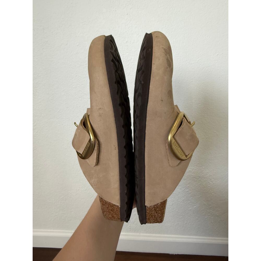 Birkenstock Boston Big Buckle Clogs Sandcastle EU40 US9.5 Casual Preppy Minimal - Picture 7 of 8